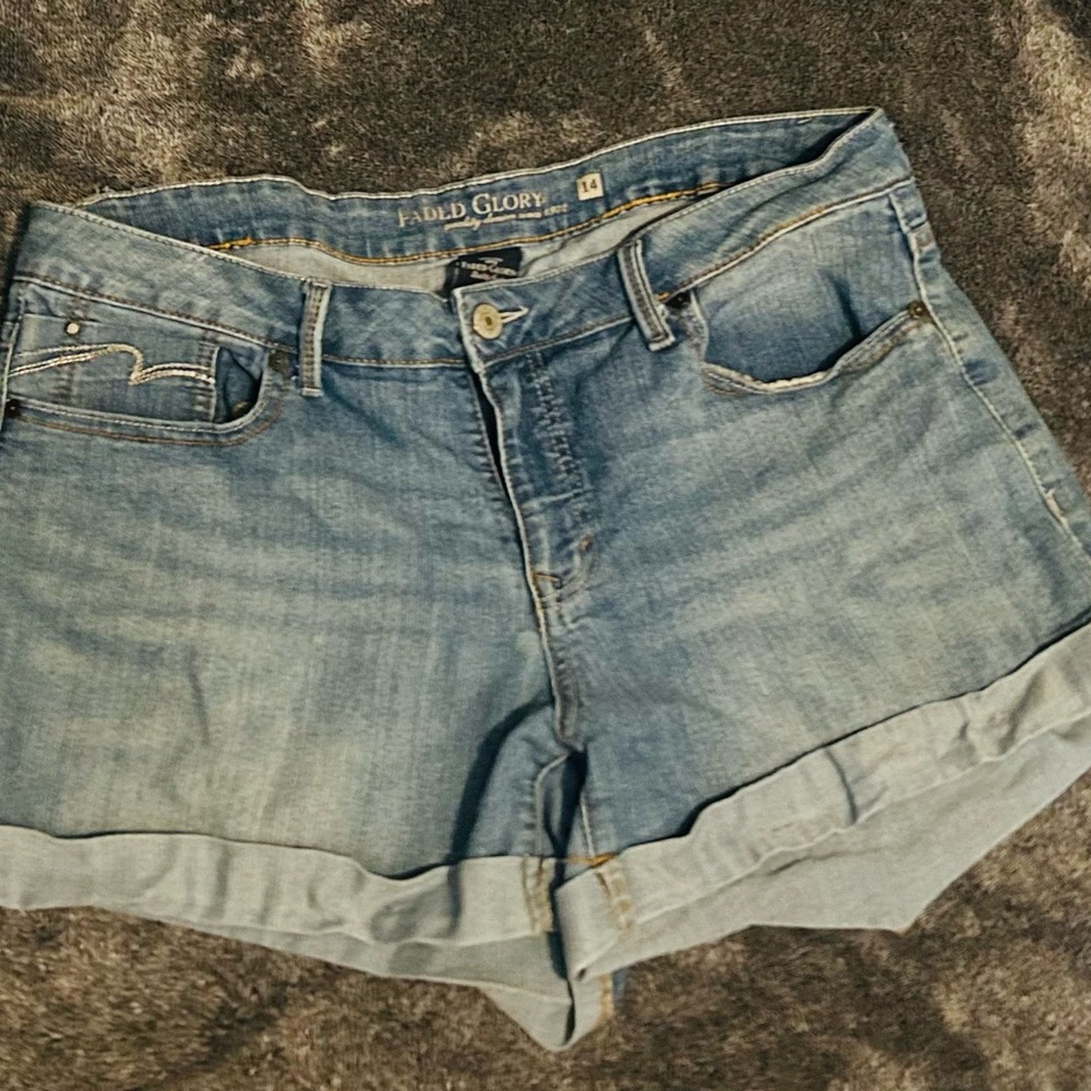 Faded Glory Women's Light Blue Jean Shorts